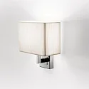 Luminaire mural AP CLAVIUS E14 IP20, chrome, blanche gradable
