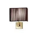 Luminaire mural AP CLAVIUS E14 IP20, or, le tabac gradable