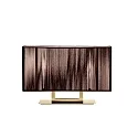 Lampe de table LT CLAVIUS G E27 IP20, or, le tabac gradable