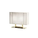 Lampe de table LT CLAVIUS P E14 IP20, or, couleur sable gradable