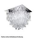 Luminaire de plafond PL AURA GR E27 IP20, chrome, blanche gradable
