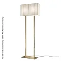 Lampadaire PT CLAVIUS E27 IP20, chrome, blanche gradable