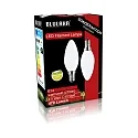 HWH Ampoule à filament forme bougie C35 lot de 2, commutable E14 4,5W 470lm 2700K 300° CRI > 80 