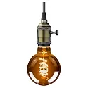 HWH LED Lamp Globe G95, 5W, E27, 140lm, 1800K, glass smoky VBS