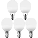 HWH LED Lampe globe SMD MULTI G45 lot de 5 E14 5W 470lm 2700K 200° CRI >80 