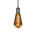 HWH Luminaire à suspension E27 IP20, noir 