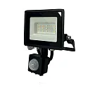 HWH floodlight swivelling, with sensor IP44, black 