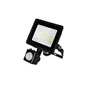HWH Projecteur pivotant, avec capteur IP44, noir 