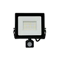 Projecteur pivotant, avec capteur IP44, noir 