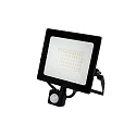 HWH Projecteur pivotant, avec capteur IP44, noir 