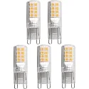 Lampe à culot lot de 5 G9 2,6W 320lm 3000K 300° 