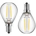 Ampoule à filament lot de 2 G45 E14 2,5W 250lm 2700K 300° 