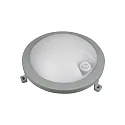 HWH Luminaire pour locaux humides BASIS FIX SENSOR rond IP54, gris 
