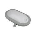 HWH damp-proof luminaire BASIS FIX SENSOR oval IP54, grey 
