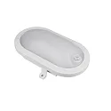 HWH damp-proof luminaire BASIS FIX SENSOR oval IP54, grey 
