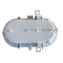 HWH damp-proof luminaire BASIS oval E27 IP44, white