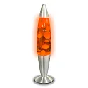 HWH Lampe LED Lava IP20, orange, argent, blanche 