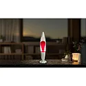 HWH Lampe LED Lava IP20, dégager, rouge, argent 