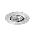 Recessed LV spot, IP20, 12V, GX5.3 max. 50W, round, swivelling, matt alu