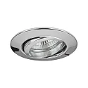 Downlight rond, pivotant GX5,3 IP20, gradable