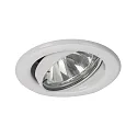 Downlight rond, pivotant GX5,3 IP20, blanche gradable