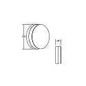 Brumberg Luminaire mural rond IP54, blanche 