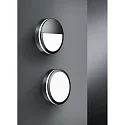 Brumberg Luminaire mural d'extérieur EYE rond, résistant aux chocs, rayonnement latéral IP65, noir mat 