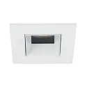 Plafonnier encastré ALTERO-S angulaire, direct IP44, blanche gradable