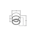 Brumberg Downlight CIRCLE réglable IP20, blanche 