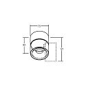 Brumberg Downlight CIRCLE réglable IP20, blanche 