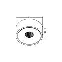 Brumberg Downlight IP20, blanche gradable