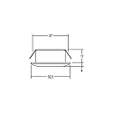 Brumberg LED light point, IP44, Ø 3.25cm, Plug&Play 350mA, 1.2W 3000K 70lm 30°, chrome