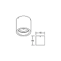 Brumberg Downlight rond IP20, noir  