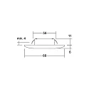 Brumberg Downlight BARENT 350MA P&P rond, courant constant IP20, blanc mat gradable