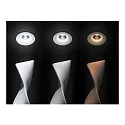 Downlight rond, Dim-To-Warm IP20, aluminium mat gradable