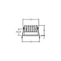 Downlight rond, Dim-To-Warm IP20, aluminium mat gradable