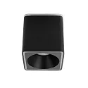 Downlight DOLOK-S angulaire, avec anneau décoratif, direct / indirect IP20, noir mat gradable