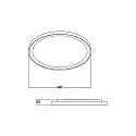 Luminaire de plafond SUNNY MIDI / 44CM PHASE CCT Switch, dimmable, direct / indirect IP20, blanc mat gradable