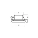 Brumberg Downlight TUBIC rond, version pour montage encastré, direct / indirect IP20, noir mat gradable