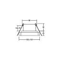 Brumberg Downlight QUBIC version pour montage encastré IP20, blanche gradable