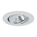 Downlight PLUG & PLAY rond, pivotant IP20, blanche gradable