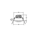 Brumberg Lumière encastrée IP20, scintillant, transparent  3W 310lm 3000K 20-40° 20-40° CRI 80-89