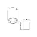 Brumberg LED downlight IMPLEMENT, IP20, round, Ø 9.4cm, Plug&Play 500mA, 8.9W 3000K 730lm 37°, CRi >90, dimmable, structured white
