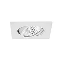 Lumière encastrée IP20, scintillant, transparent, blanche gradable 12W 1230lm 3000K 20-40° 20-40° CRI 80-89