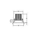Brumberg Downlight CIRCLE PLUG & PLAY rond IP20, blanche gradable