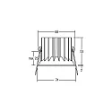 Brumberg Downlight CIRCLE PLUG & PLAY rond IP20, blanche gradable