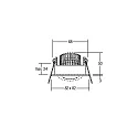Brumberg Downlight PLUG & PLAY pivotant, Dim-To-Warm IP65, titane gradable