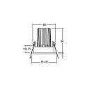 Downlight PLUG & PLAY pivotant, Dim-To-Warm IP65, blanche gradable