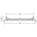 Brumberg Panneau à LED FLAT350 rond, gradable 12W 1350lm 4000K 80° 80° CRI 80-89