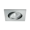 Recessed LED spot dim2warm, 350mA, 6W 3000-1800K 460lm 38°, matt alu